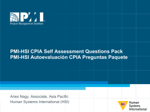 PMI-HSI CPIA Self Assessment Questions Pack PMI