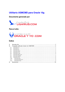 Manual de ASMCMD en Oracle10g