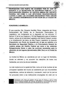 Page 1 , , , DIPUTADO EDUARDO SANTILLÁN PÉREZ EXHORTA A
