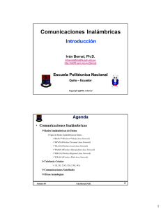 Comunicaciones Inalámbricas - Escuela Politécnica Nacional