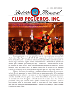 Octubre 2011 - Bienvenidos al Club Pegueros