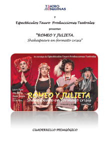 romeo y julieta. - Teatro de las Esquinas