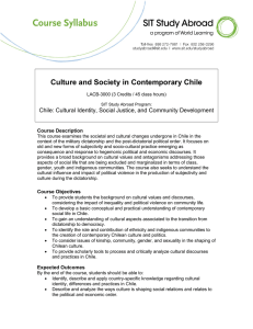 Culture and Society in Contemporary Chile
