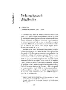 The Strange Non.death of Neoliberalism Reseñas