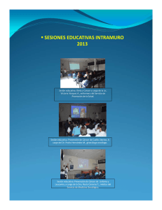 sesiones educativas intramuro 2013