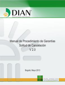 .0 Manual de Procedimiento de Garantías Solitud de Cancelación V
