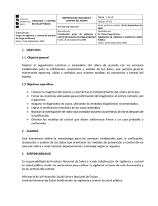 Colera - Secretaría de Salud de Córdoba