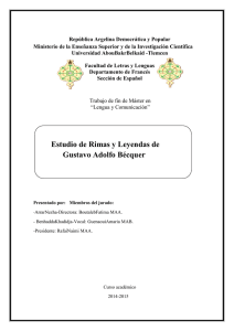 Estudio de Rimas y Leyendas de Gustavo Adolfo Bécquer