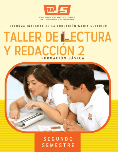 Taller de Lectura y Redacción 2 - Colegio de Bachilleres del Estado