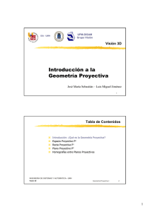 Introducción a la Geometría Proyectiva