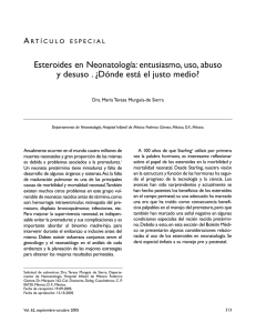 Artículo especial. Esteroides en Neonatología: entusiasmo, uso