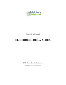 EL HERRERO DE LA ALDEA - Biblioteca Virtual Universal