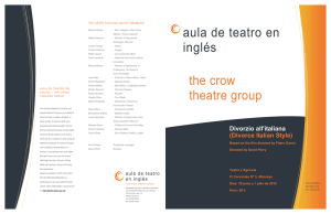 aula de teatro en inglés the crow theatre group