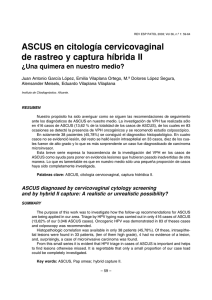 ASCUS en citología cervicovaginal de rastreo y captura híbrida II