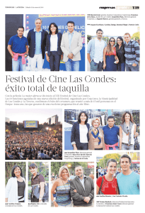 Festival de Cine Las Condes: éxito total de taquilla