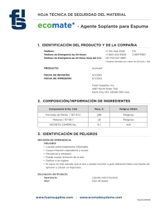 ecomate® - Agente Soplante para Espuma