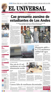 Cae presunto asesino de estudiantes de Los Andes