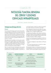 patología tumoral benigna del cérvix y lesiones
