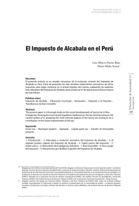 El Impuesto de Alcabala en el Perú