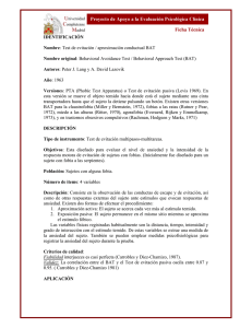 Test de evitación / aproximación conductual BAT Nombre original