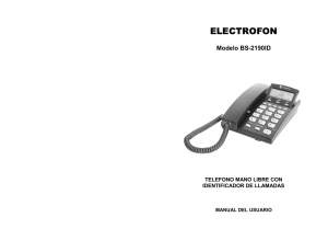 Teléfono con Identificador ELECTROFON BS-2190ID