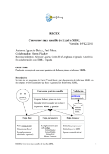 RECEX Conversor muy sencillo de Excel a XBRL Versión: 05/12