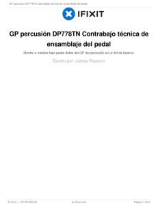 GP percusión DP778TN Contrabajo técnica de ensamblaje