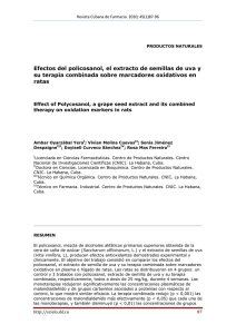 Efectos del policosanol, el extracto de semillas de uva y su terapia