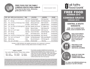 FREE FOOD - All Faiths Food Bank