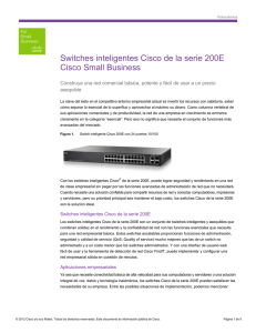 Cisco 200E Series Smart Switches Data Sheet (Spanish)