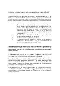 instrucciones - Gestión de Infraestructuras de Castilla