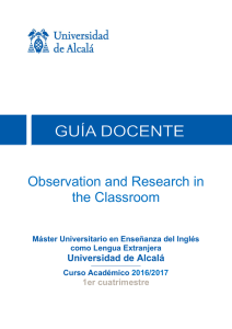 Observation and Research in the Classroom