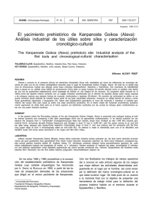 El yacimiento prehistórico de Kanpanoste Goikoa (Alava