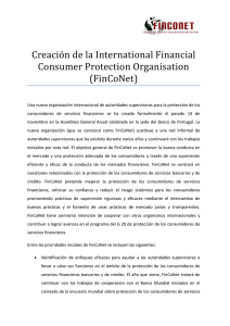 Communique New International Financial Consumer Protection