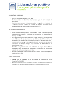 CV del Invitado - Confederación Española de Directivos y Ejecutivos