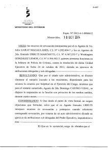 Y_I_ST_O: los recursos de revocación interpuestos por el ex Agente