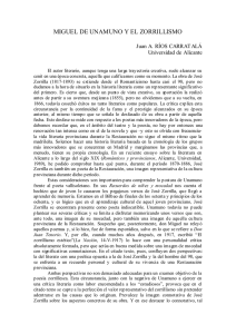 Miguel de Unamuno y el zorrillismo