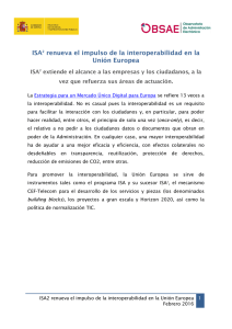 ISA2 renueva el impulso de la interoperabilidad en la Unión Europea