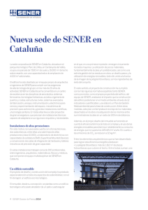 Nueva sede de SENER en Cataluña