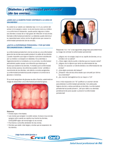 Diabetes y enfermedad periodontal (de las encías