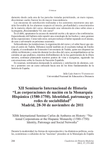XII Seminario Internacional de Historia “Las corporaciones de