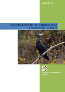 censo invernal de cormorã•n grande provincia de palencia