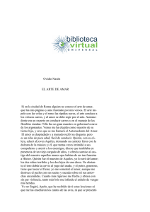 Ovidio Nasón EL ARTE DE AMAR - Biblioteca Virtual Universal