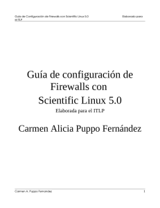 Guía de configuración de Firewalls con Scientific Linux 5.0
