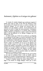 Anámnesis y Epíclesis en el antiguo rito galicano
