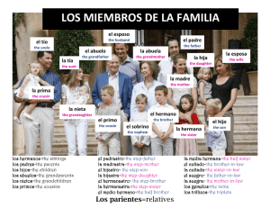 LOS MIEMBROS DE LA FAMILIA