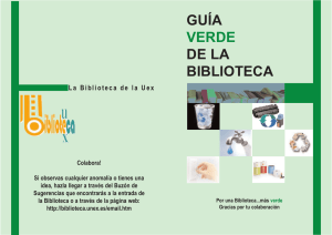 guía verde de la biblioteca - Biblioteca UEX