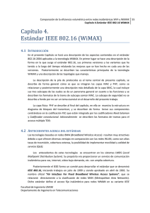 Capítulo 4. Estándar IEEE 802.16 (WiMAX)