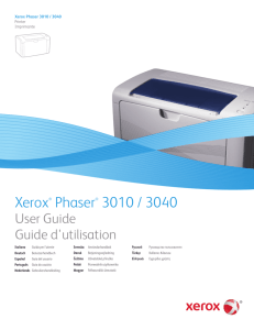 Impresora Phaser 3010/3040 - Xerox Support and Drivers