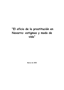 Informe sobre la prostitución en Navarra